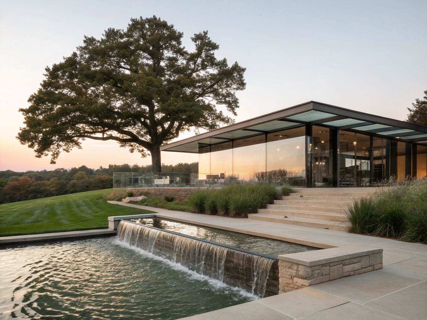 Serene wellness retreat in nature