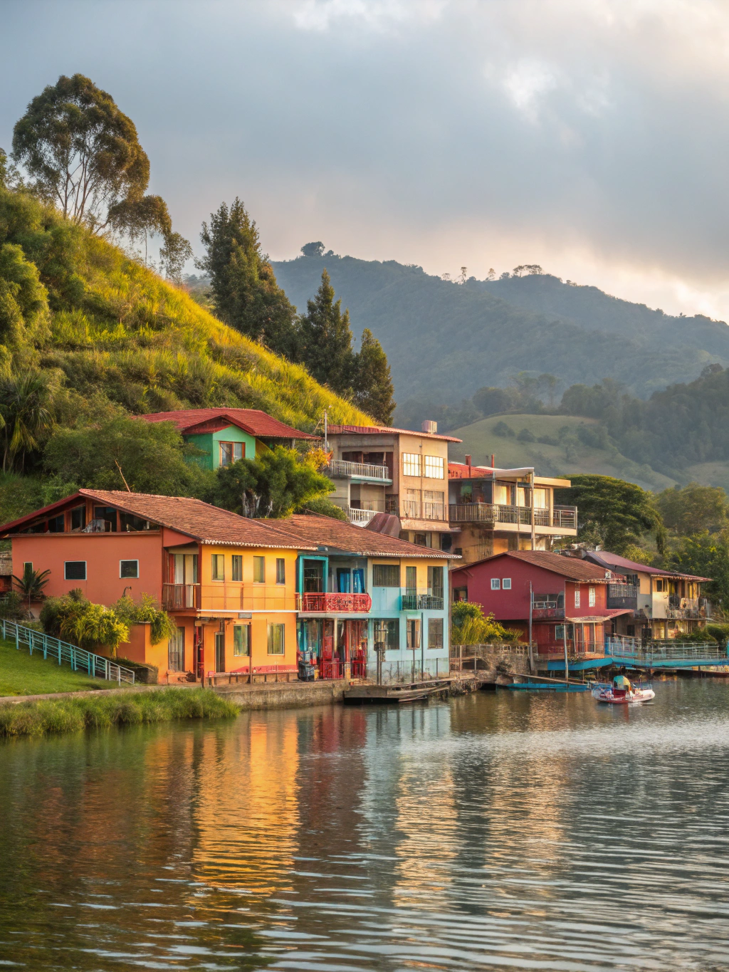 The colorful town of Guatapé and the Peñol Rock