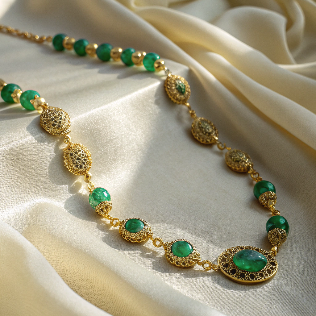 Immersive close-up of Colombian emeralds