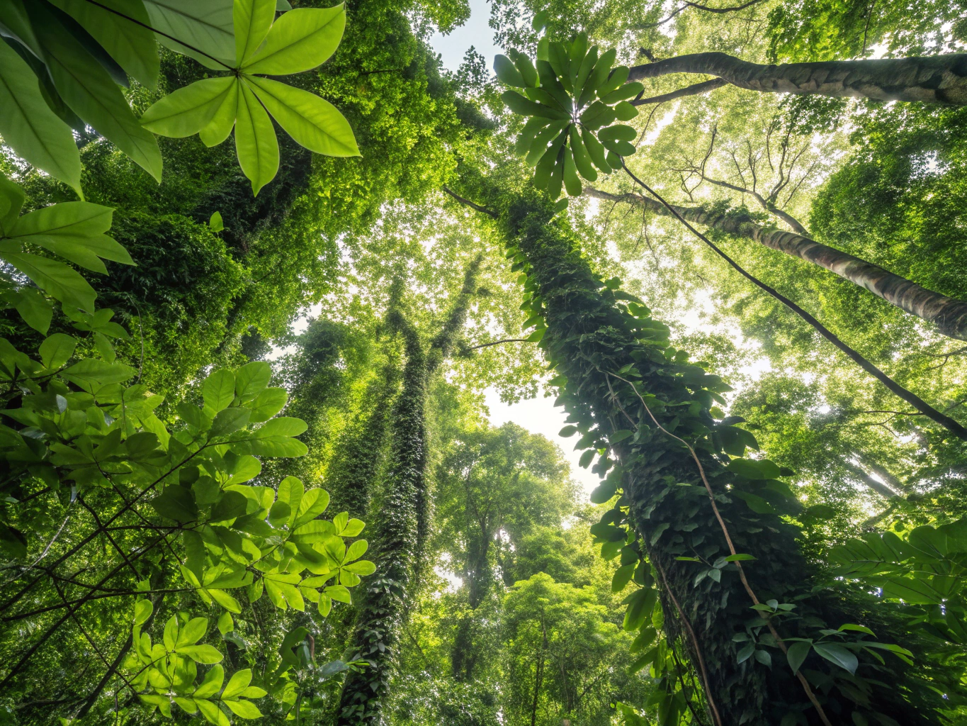 Lush green canopy of El Yunque Rainforest
